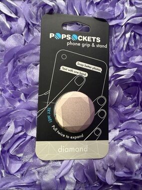 PopSocket Diamond Phone Grip & Stand - Pink Rose Metallic
